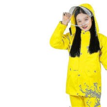 (Yellow, XXL) Women Rain Suit, Waterproof Wind-resistant Breathable Lightweight Packable, Oxford Cloth Outdoor Rain Jacket Trouser Set