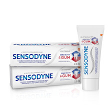 Sensodyne Sensitivity & Gum Sensitive Teeth Whitening Toothpaste, Toothpaste for Gingivitis and Sensitive Teeth Treatment - 2.3 Ounces (Pack of 2)