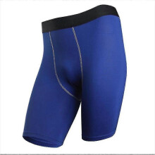 (Blue, XXL) Mallas y pantalones cortos de compresión atlética para hombre, ideales para gimnasio, fitness y running. Alta elasticidad.