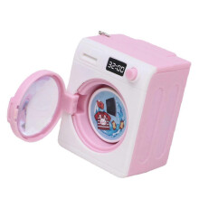 (Pink) Miniatur-Schlüsselanhänger Waschmaschine, Blau ABS-Kunststoff, für Rucksäcke Gepäck, Stressabbau, für Schule
