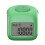 (Green) Finger Ring Prayer Counter Clicker, 9 Channels, Lock Backlit Function, Mute Design, ABS Material, Red Grey Green 1