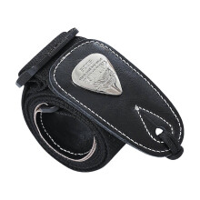 (Black) Verstelbare stoffen gitaarband, 95-160 cm lang, stevige metalen gesp, voor akoestische gitaristen.