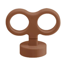 (Brown) 3D Car Wind Up Key Wind Up Toys, Waterproof Colorful Rotating Luminous ABS Decor for Auto Rear Motorcycle Helmet Bicycle