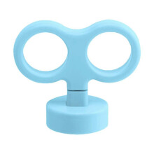 (Blue) 3D Car Wind Up Key Wind Up Toys, Waterproof Colorful Rotating Luminous ABS Decor for Auto Rear Motorcycle Helmet Bicycle