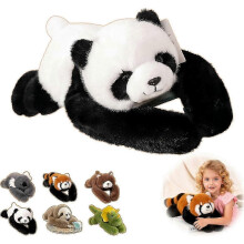 (Panda, 45cm) Weighted Plush Stuffed Animal, Soothing Anxiety Relief Sleep Support, Multiple Sizes Panda Dinosaur Bear Options