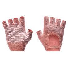 (Orange) Fitness Gloves for Women Breathable Half Finger Training Pilates Cycling Gym