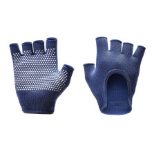 (dark blue color) Fitness Gloves for Women Breathable Half Finger Training Pilates Cycling Gym