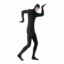 (Black, L) Kostium na Halloween, wykonany z pełnego spandexu, unisex, idealny na występy sceniczne i taniec