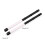 (black) 2pcs Retractable Nylon Drum Brushes, Compatible with Most Drumsticks, 37cm with Rubber Handle 1