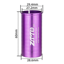(Style F) Adaptér na sedlovku bicykla, redukcia objímky z hliníkovej zliatiny na sedlovku z 25,4 mm na 27,2 mm
