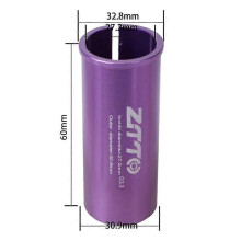 (Style J) Bicycle Seat Post Adapter, 25.4mm to 27.2mm Aluminum Alloy Seat Tube Reducing Sleeve Converter