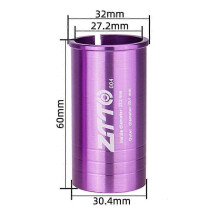 (Style H) Bicycle Seat Post Adapter, 25.4mm to 27.2mm Aluminum Alloy Seat Tube Reducing Sleeve Converter