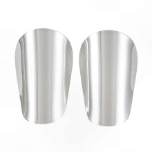 (Silver, XS) Chrániče holení XS, protišmykové priedušné vložky z plastovej peny na futbal a hokej, zlaté/strieborné, 5x8 cm