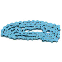 (Blue) Speed Bicycle Chain Compatible with Most Bicycles, Stainless Steel, 12.7mm Pitch, Includes Missing Link
