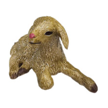 (Sitting lamb) Lifelike Sheep Animal Model PVC Realistic Zoo Farm Decoration Toy