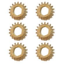 (18 teeth) Zeshoekige gitaarstemmechanieken 6 stuks, corrosiebestendig ijzer, compatibel met de meeste klassieke gitaarstemsystemen