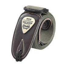 (Army Green) Verstelbare stoffen gitaarband, 95-160 cm lang, stevige metalen gesp, voor akoestische gitaristen.