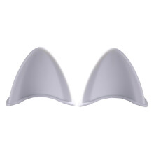 (White) Self-adhesive Helmet Cat Ears Ornament Accessory Compatible with Motorcycle Helmets, Silicone Material