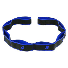 (Blue) Dansrekband, 8-segments digitaal verstelbare weerstand, polyester katoen, voor yoga, pilates, dans en fitnesstraining, 90x4cm