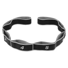 (Gray) Dansrekband, 8-segments digitaal verstelbare weerstand, polyester katoen, voor yoga, pilates, dans en fitnesstraining, 90x4cm