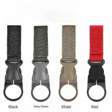 (black) Portable Hanging Water Bottle Clip, Nylon Plastic, Compatible with Water Bottles Soda Bottles, for Camping Hiking Cycling Outdoor Activities