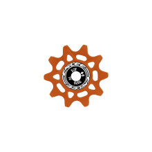 (orange color, 10T) 14T Ceramic Guide Wheel Compatible with Shimano SRAM 6-12 Speed Rear Derailleur Pulley