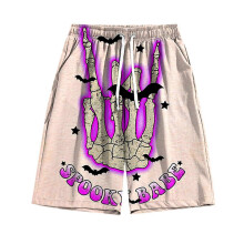 (Color-635, 3XL) Spodenki sportowe do koszykówki American Casual Shorts dla mężczyzn, proste nogawki, nadruk, włókno octanowe