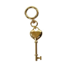 (Gold) Brelok ze stopu w kształcie serca, odporny na korozję, 10 cm, 8 opcji kolorystycznych, do kluczy, plecaków i torebek