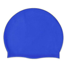 (Royal blue) Silicone Swimming Cap for Adults, Solid Colour, Waterproof Ear Wrapping, Soft Non-Strangulating, Lightweight Hydrodynamic Design