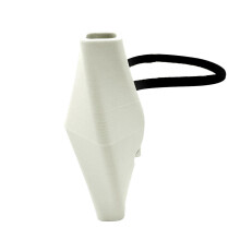 (White) Bike Flower Vase, Silicone Handlebar Mount for Cycling Decoration
