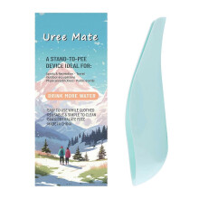 (Blue) Women's Reusable Standing Urinal Funnel, PP Portable Pee Device for Outdoor Camping Hiking, Multiple Colour Available
