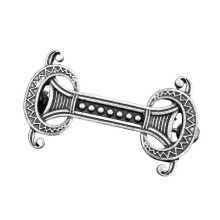 (5) Broche vikingo para sujetar prendas de vestir, broche de capa de aleación de zinc con diseño de runas vintage.