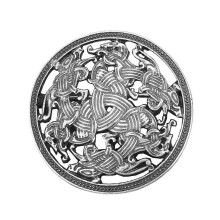 (3) Broche vikingo para sujetar prendas de vestir, broche de capa de aleación de zinc con diseño de runas vintage.