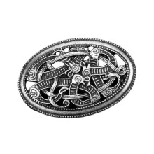 (7) Broche vikingo para sujetar prendas de vestir, broche de capa de aleación de zinc con diseño de runas vintage.