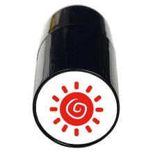 (Red Sun) Golf Ball Stamper, Eagle Pattern, Multicolour Waterproof Scratch Resistant Quick Dry Ink, Portable for Golf Ball Personalisation