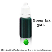 (Green ink) Golf Ball Stamper, Eagle Pattern, Multicolour Waterproof Scratch Resistant Quick Dry Ink, Portable for Golf Ball Personalisation