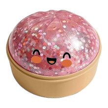 (sp) Squishy Fidget Toy Stress Relief Sensory Hand Toy Colorful Glitter Dumpling Design