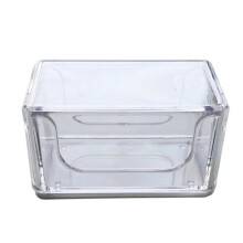 (B) Billiard Chalk Holder Acrylic Storage Box, Moisture Resistant, Single Compartment, Smooth Edges, Easy to Clean, 1.26x1.26x1.14 Inch