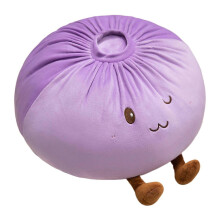 (Purple, 40cm) Cute Dumpling Plush Pillow Stuffed Toy for Rest and Room Decor