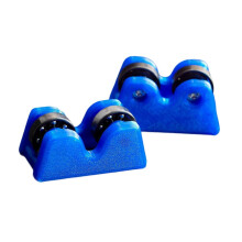 (Blue, 5.7cmx3.2cmx3cm) Nylon Billiard Cue Straightness Checker 2-Piece Set, for Pool Snooker Cue Shaft Maintenance and Repair, Lightweight Compact