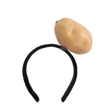 (Potato) Čelenka v tvare bielej reďkovky, 17 farieb, nastaviteľná 55-60 cm, ľahká, pre dospelých, deti, párty, maškarády, halloweenske akcie