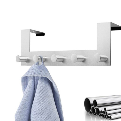 Stainless Steel Over Door Hook, Brushed Finish 2
