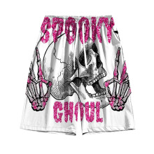 (Color-634, S) Spodenki sportowe do koszykówki American Casual Shorts dla mężczyzn, proste nogawki, nadruk, włókno octanowe