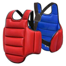 (Red, S Sheight 120 to 140cm) Nastaviteľný chránič hrudníka pre boxerské telo, tréning karate, MMA, dospelí, deti, veľkosť XS-XL