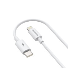 (2 m) Eseekgo 27W MFi-Certified Lightning to USB-C Fast Charging Cable, White