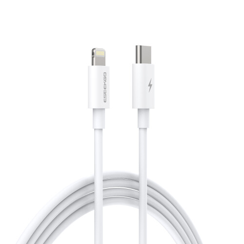 (2 m) Eseekgo 27W MFi-Certified Lightning to USB-C Fast Charging Cable, White 2