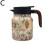 (1000ML, Black) Raidley Vintage Floral Pattern Tea Doresty Tea Pot-- 1