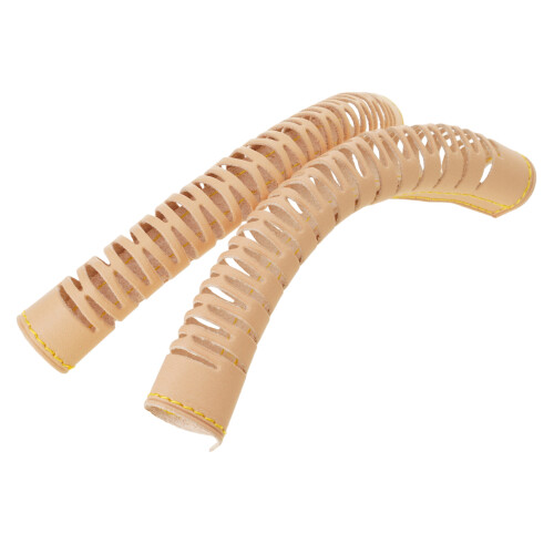 2Pcs Handbag Handle Wrap Covers Leather Purse Handle Grip-Beige