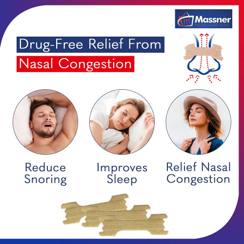 Massner Nasal Strips Medium 100 Pack Extra Strength Anti Snoring Nose Strips 2