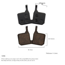 6 Pair Bike Brake Pads Resin Bicycle Disc Brake Pads for MT5 MT7 Mountain Bike Brake Pads